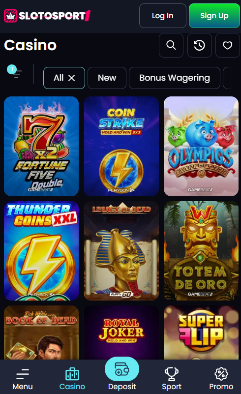 Slotosport Casino mobile